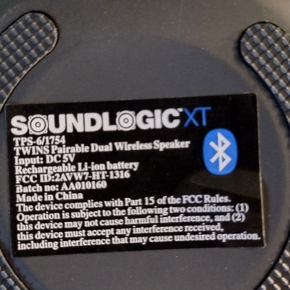 NEW SOUNDLOGIC Twin Wireless Speakers 3"x3.5" Bluetooth Ready - Picture 14 of 14